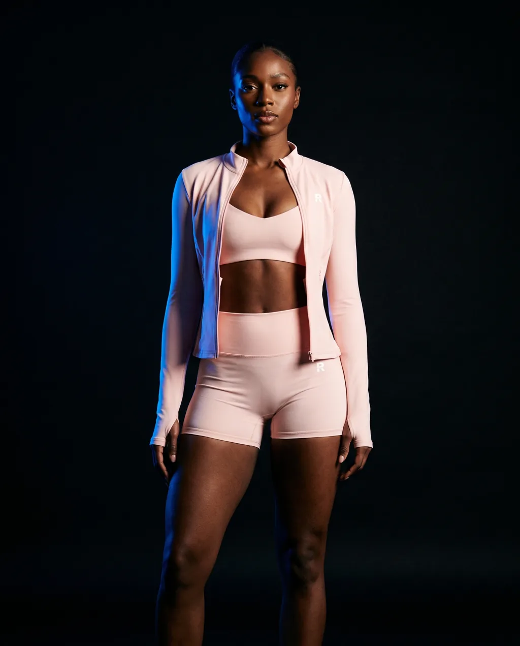 jacket pink, worn