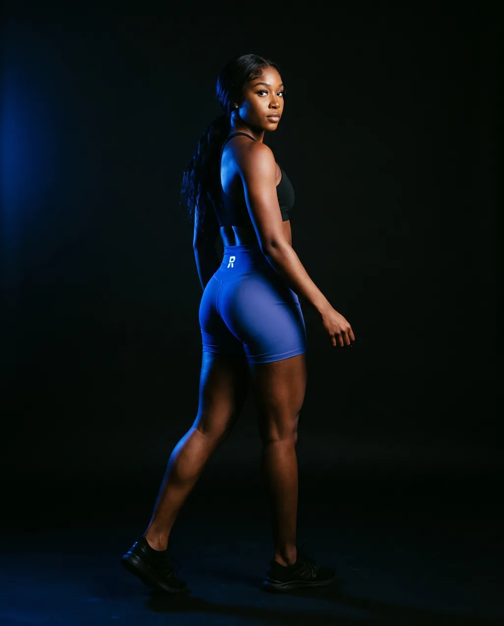 shorts cobalt, worn