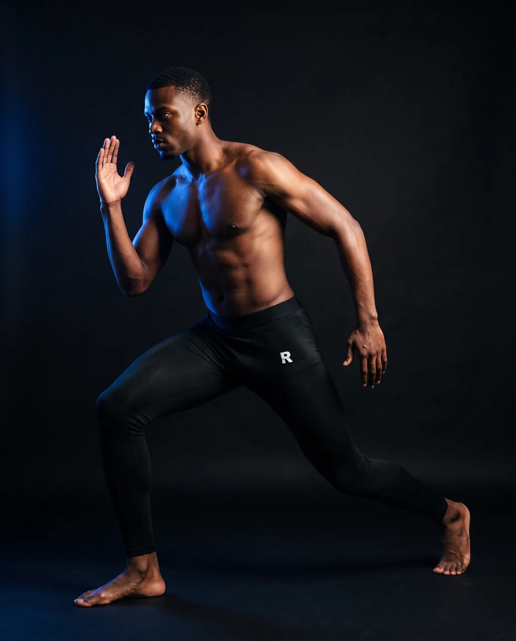 tights black, worn